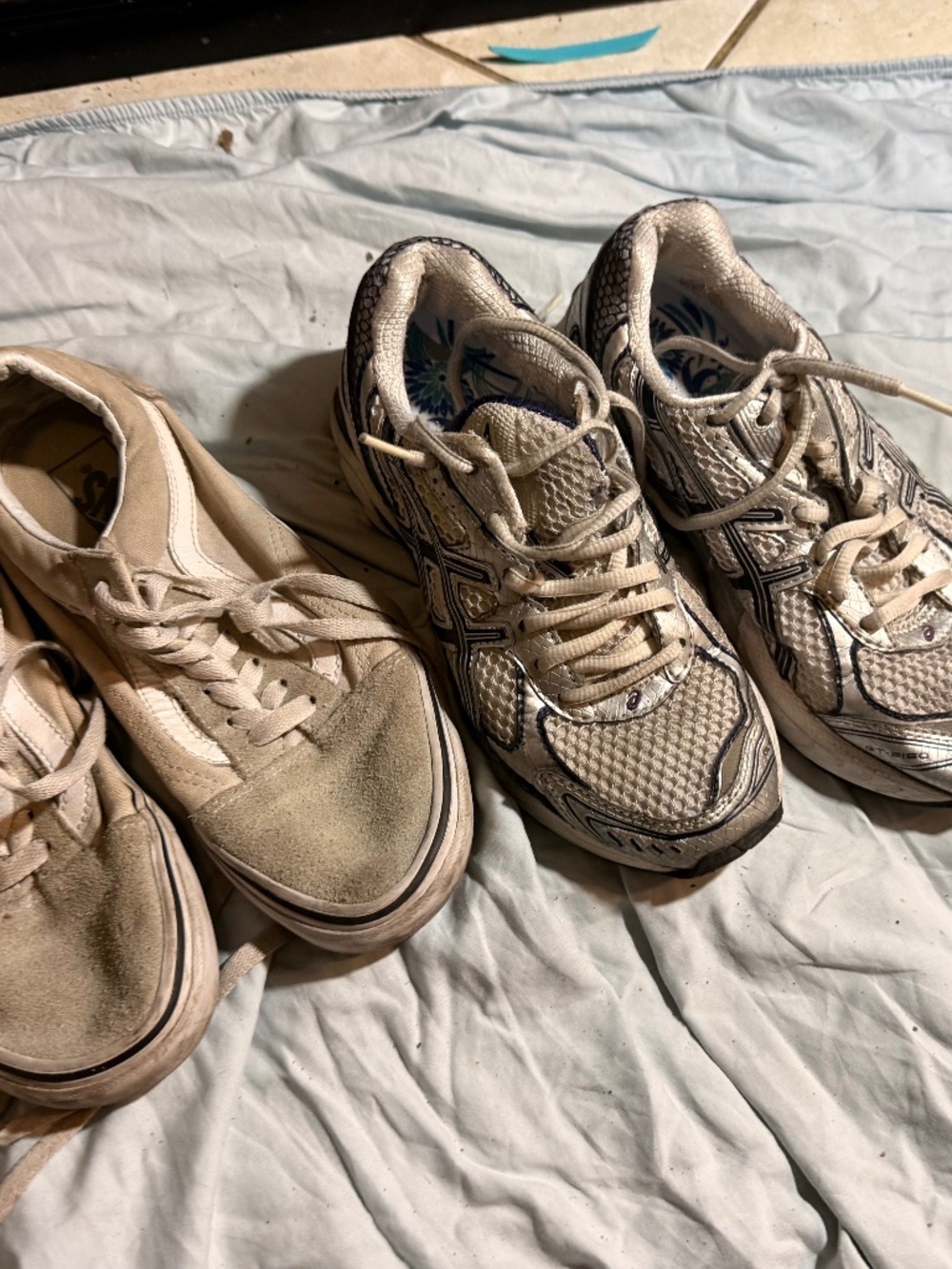 Vans asics shoes bundle kids Sz 5.5